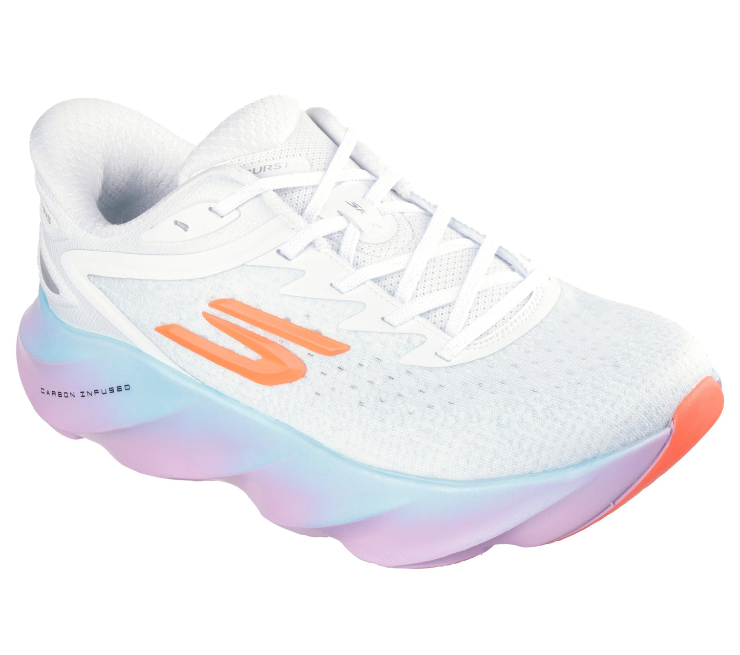 Skechers Women's Aero Burst Hands Free Slip-Ins Sneaker, White/Multi, 8.5