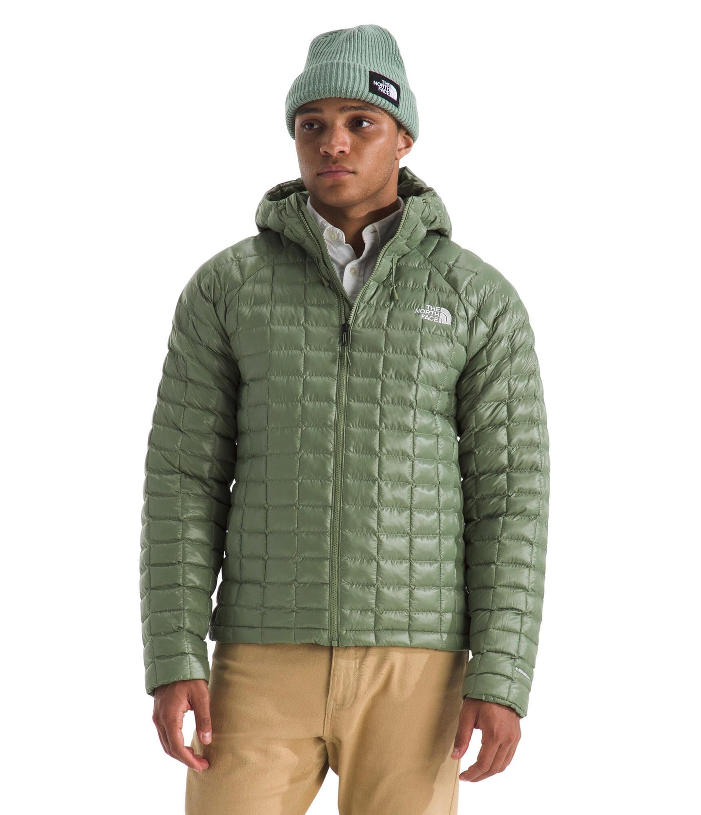 THE NORTH FACE Men's Thermoball Hooded Jacket | Lightweight, Wind & Water Resistant Fabric, Synthetic Insulation