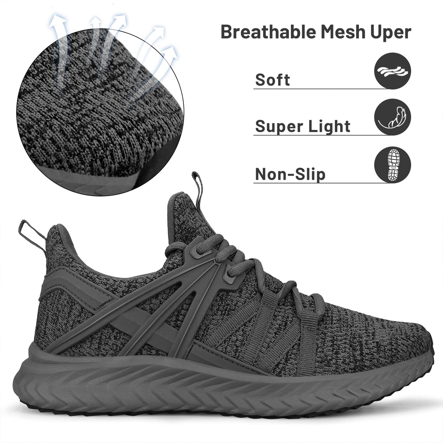 Abboos Womens Slip On Sneakers Women Walking Tennis Shoes Lightweight Casual Sneakers for Gym Travel Work