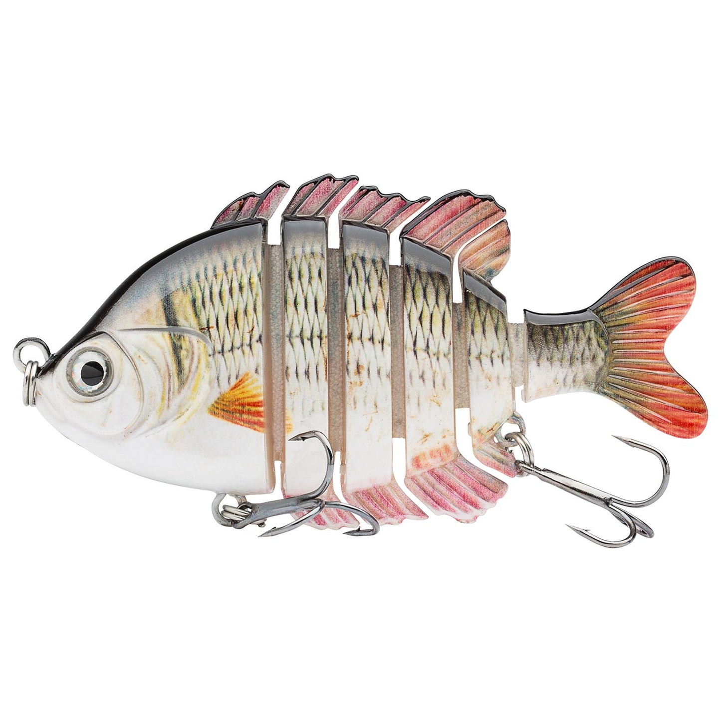 BASSDASH SwimPanfish Multi Jointed Panfish Bluegill Swimbaits Hard Topwater Bass Lures Fishing Lure Crank Saltwater 3.5in/0.85oz