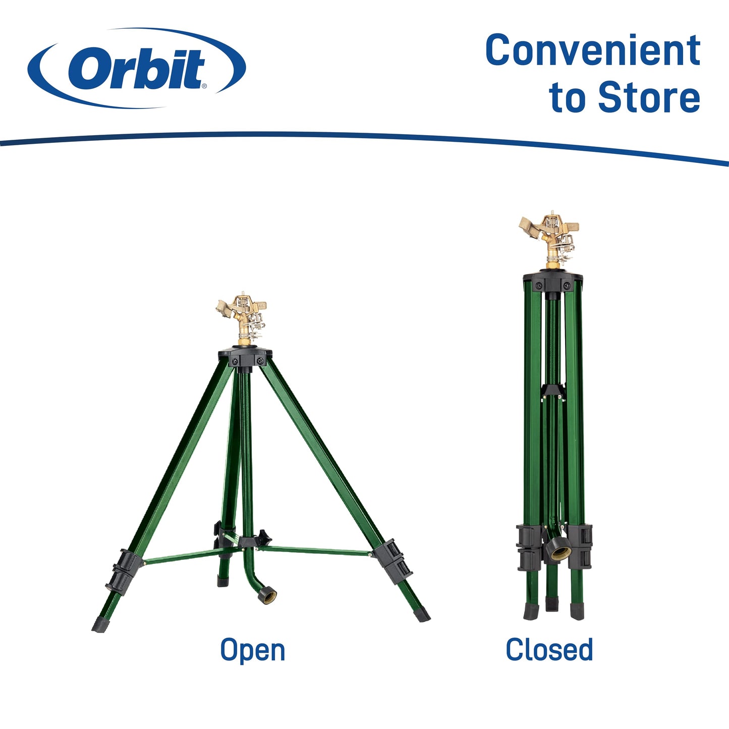 Orbit Lawn Watering Impact Sprinkler on Tripod Base