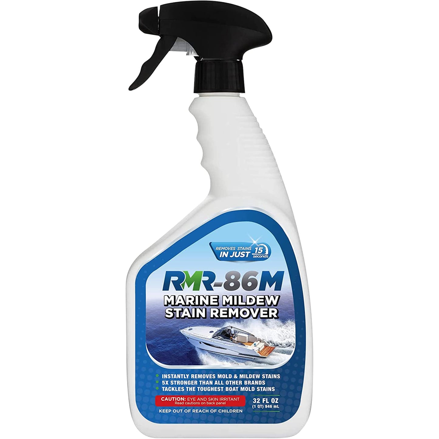 RMR-86M Marine Mildew-Stain Remover, Instantly Removes Mold Stains and Mildew Stains, Sodium Hypochlorite Formula, Less Abrasive, Easy to Use