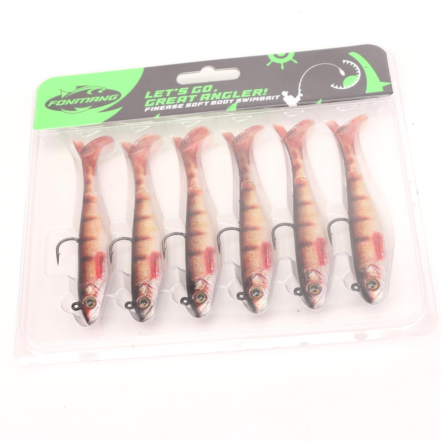 2.5/3.5In Swim Baits for Bass Fishing, Pre-Rigged Jig Heads Soft Plastic Walleye Fishing Lures, Paddle Tail Swimbaits for Bass Fishing, Fishing Bait for Freshwater Saltwater Gifts