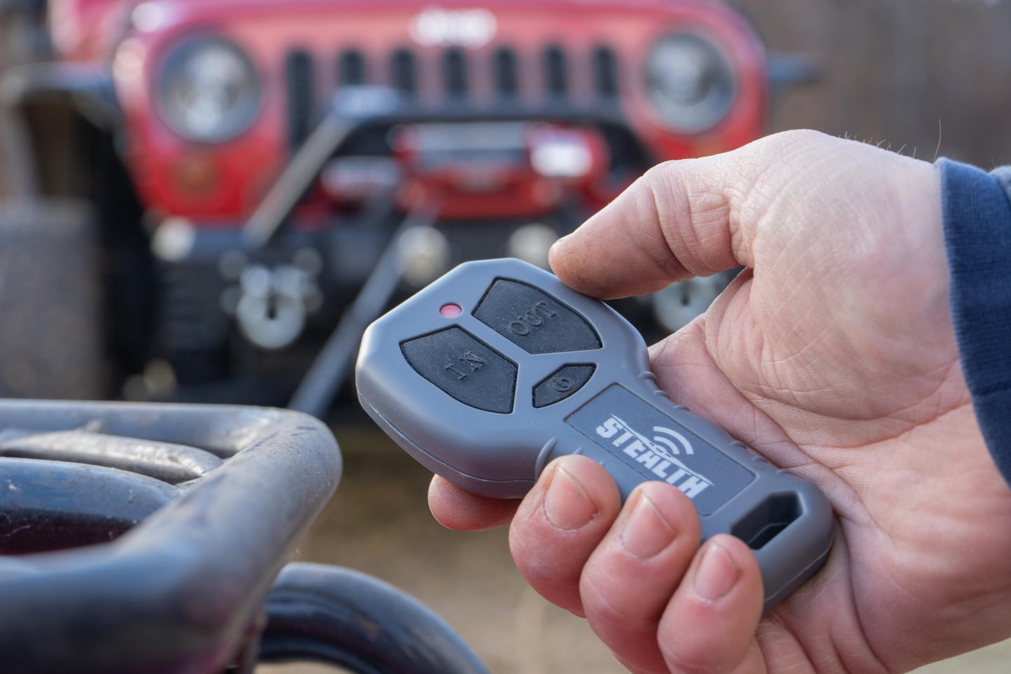 Stealth Winches 13500lb Truck Winch 12V Electric Winch with 2 Wireless remotes and Steel Rope, Perfect for SUV Towing Trailer Winch, Hook, Weatherproof, with Roller Fairlead, Heavy Duty