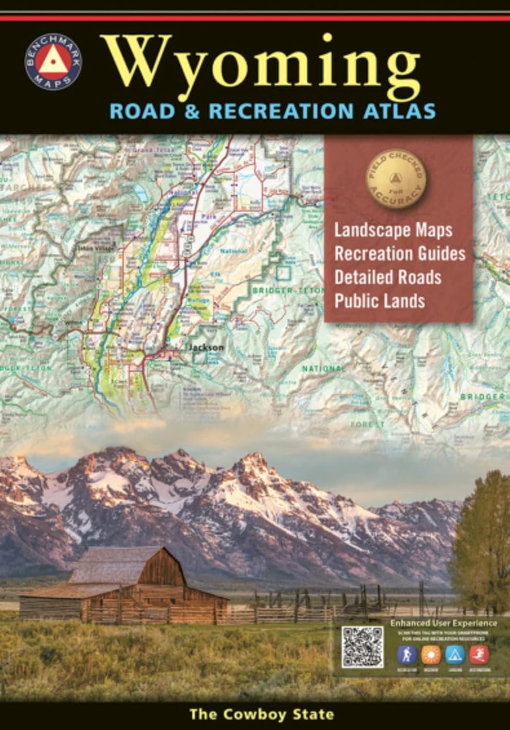 Wyoming Road & Recreation Atlas - 5th Edition, 2022 (Benchmark Road & Recreation Atlases)