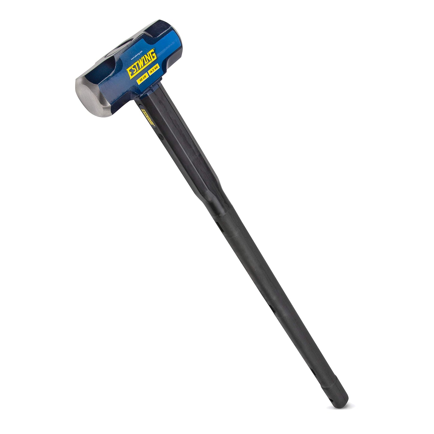Estwing 16-Pound Hard Face Sledge Hammer for Demolition/Stake Driving, 50-55 HRC, 36-Inch Fiberglass Handle, Overstrike Protection, Textured Grip