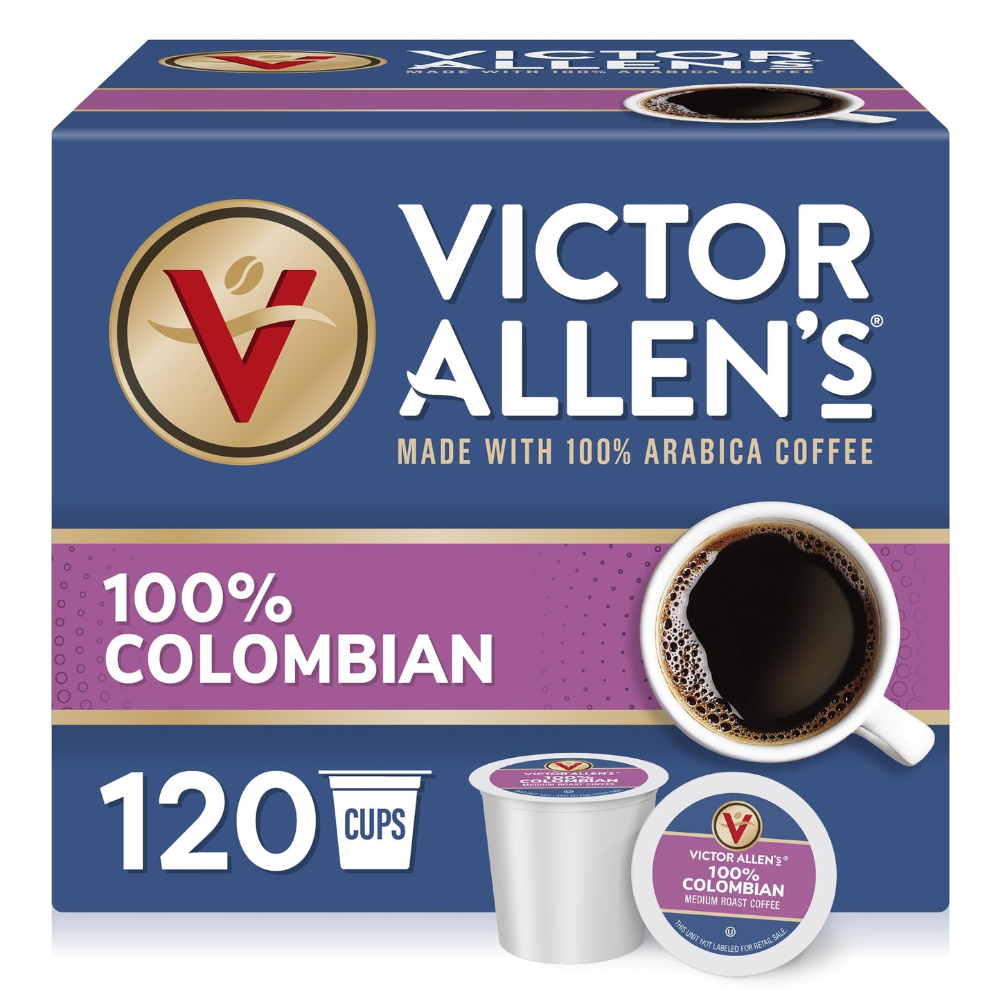Victor Allen's Coffee Variety Pack (Morning Blend, 100% Colombian, Donut Shop Blend, and Italian Roast), 80 Count, Single Serve Coffee Pods for Keurig K-Cup Brewers