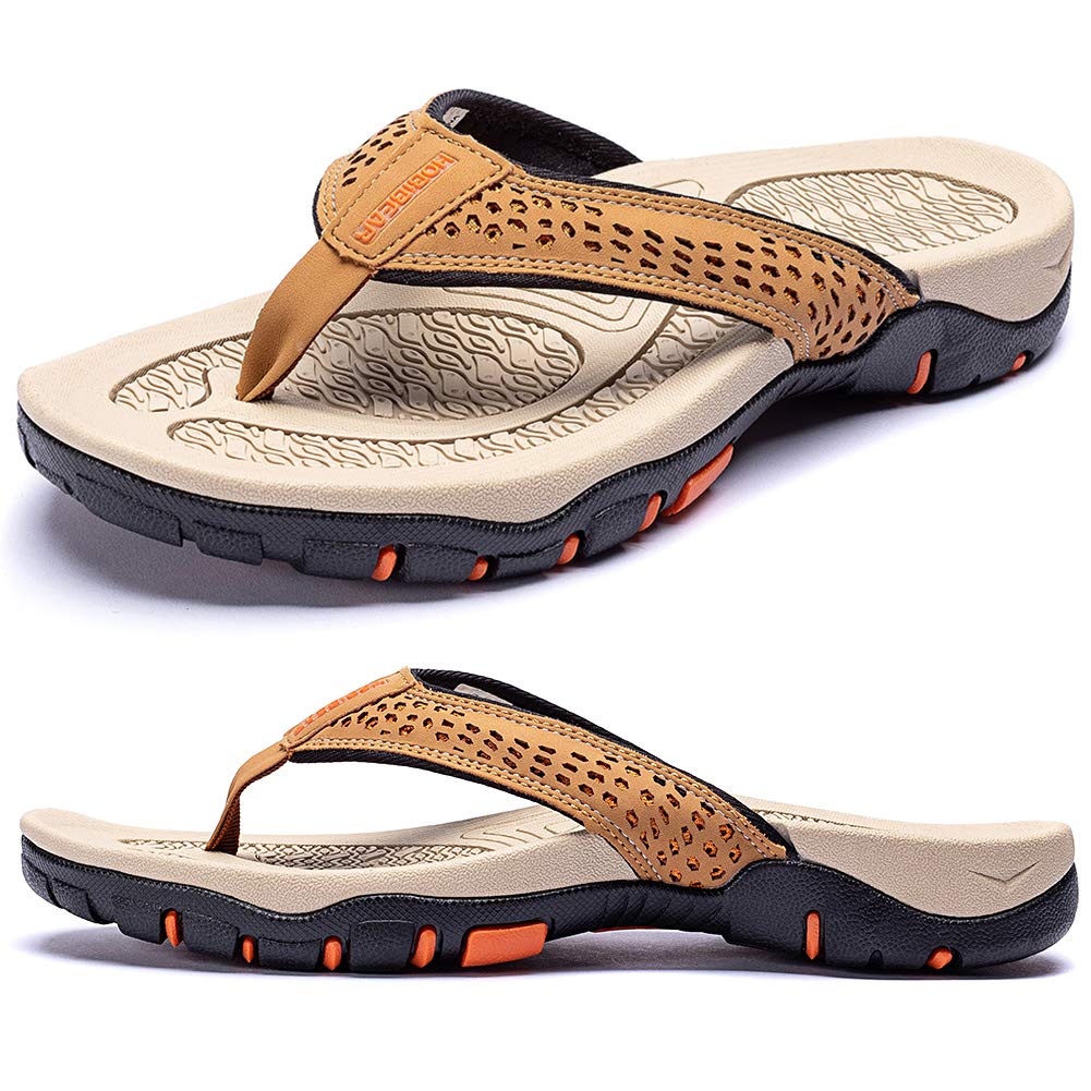 KIIU Mens Thong Sandals Indoor and Outdoor Beach Flip Flop