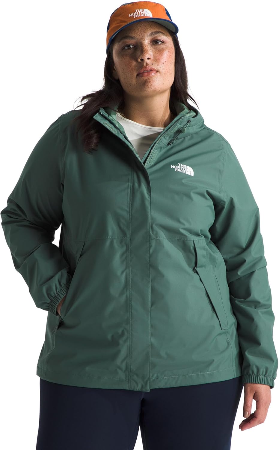 THE NORTH FACE Women's Antora Waterproof Jacket (Standard & Plus Size) | Breathable Rain Coat With Hood & Alpine Zip Pockets