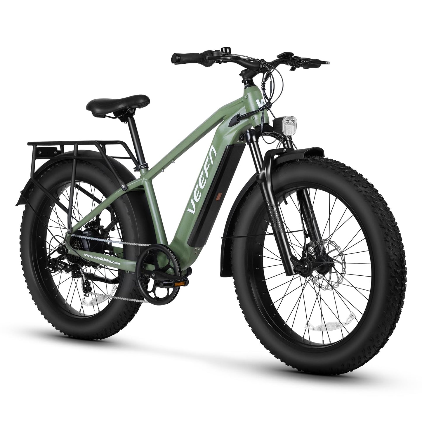 VEEFA Electric Bike 750W/Peak 1000W Motor 48V 13AH Removable Battery Electric Bicycle for Adults 26" x 4.0" Fat Tire Ebike 28MPH E Bike 7-Speed UL 2849 Certified