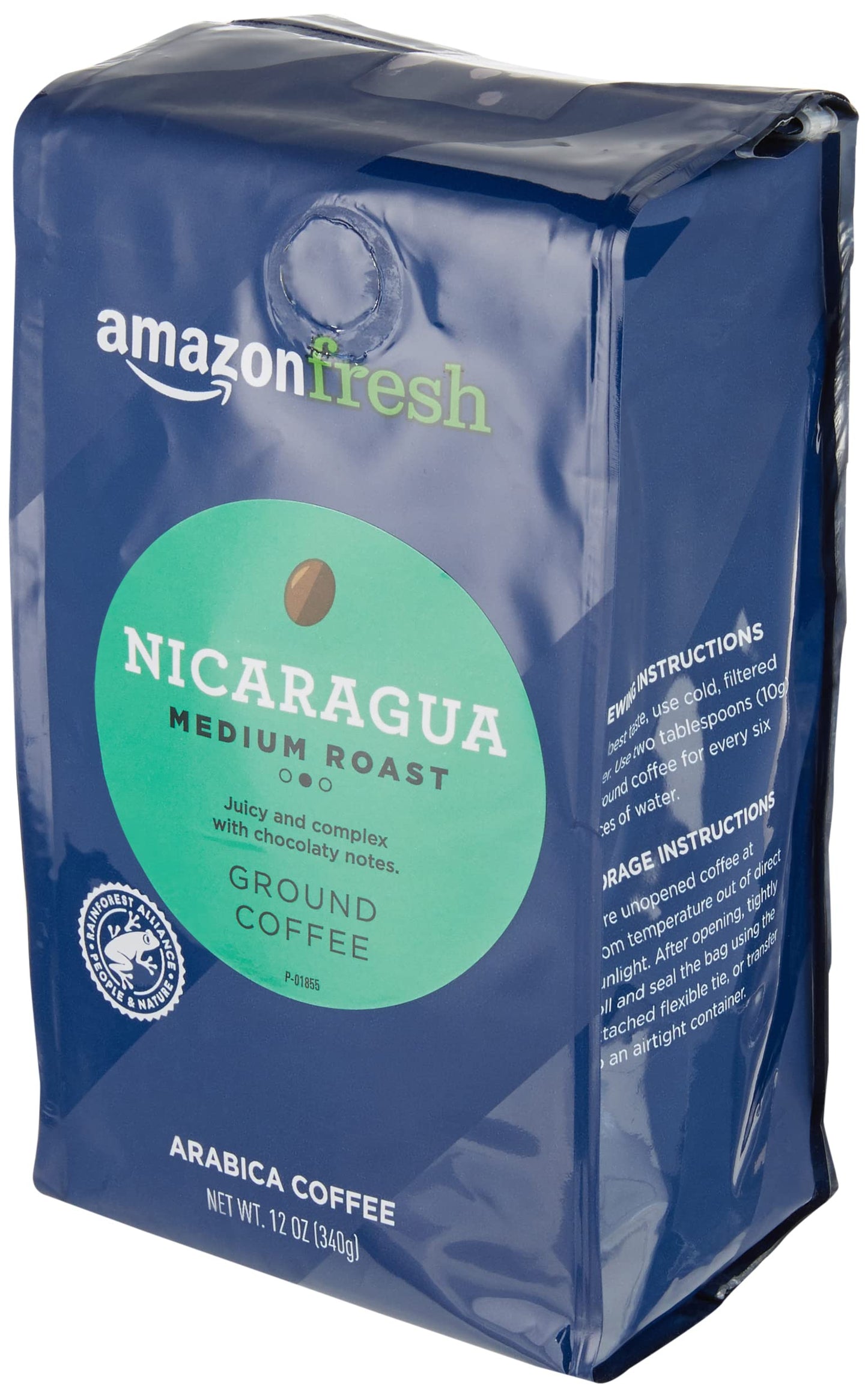 Amazon Fresh, Colombia Ground Coffee, Medium Roast, 32 Oz