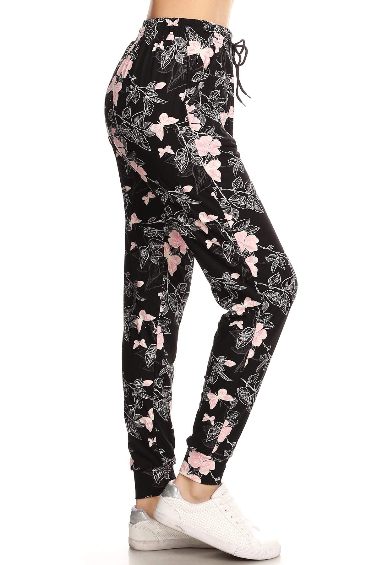 Leggings Depot Women's Relaxed-fit Jogger Track Cuff Sweatpants with Pockets for Yoga, Workout