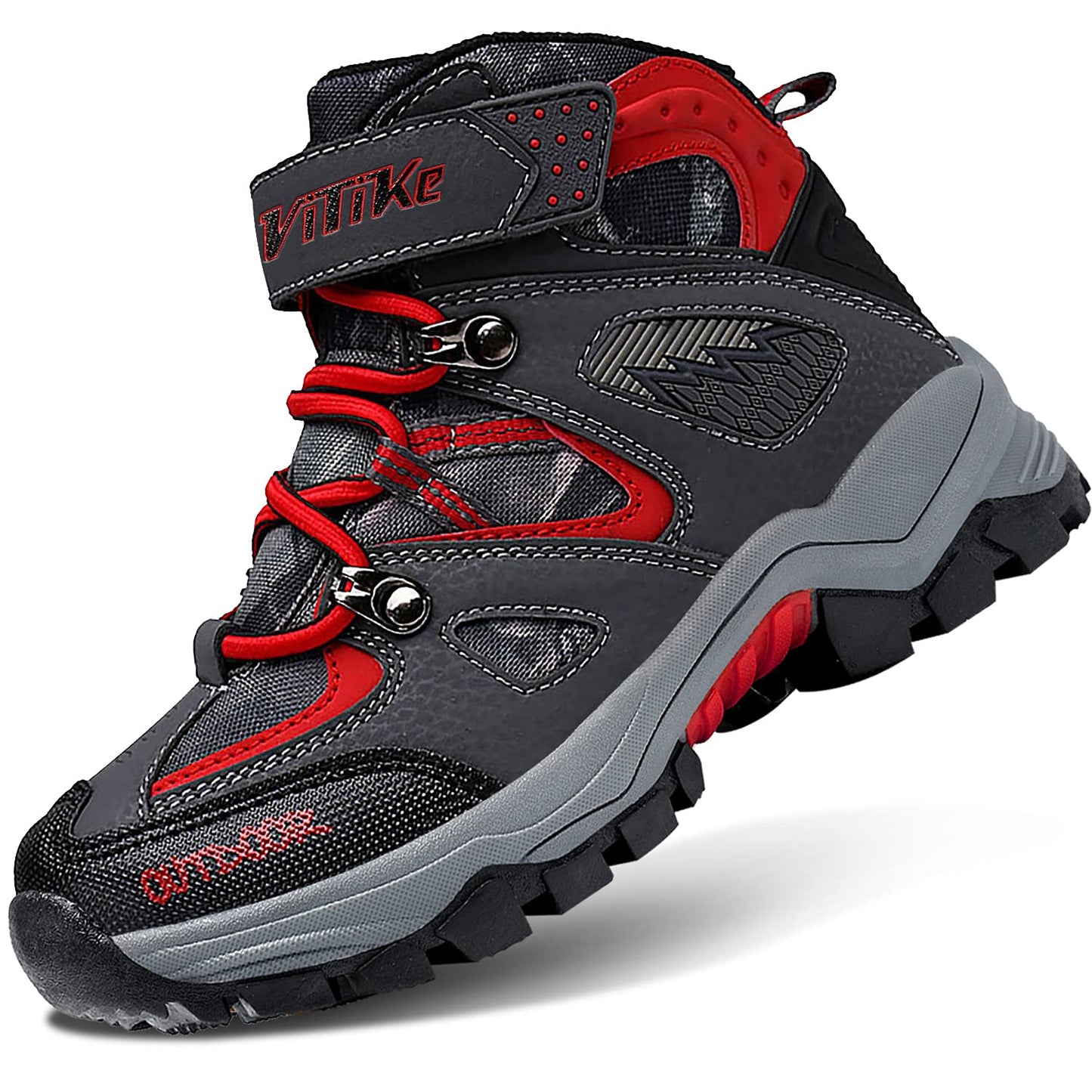Littleplum Boys Snow Boots Winter Waterproof Antiskid Boots Hiking Outdoor Shoes Booties for Unisex Kids (Little Kid/Big Kid)
