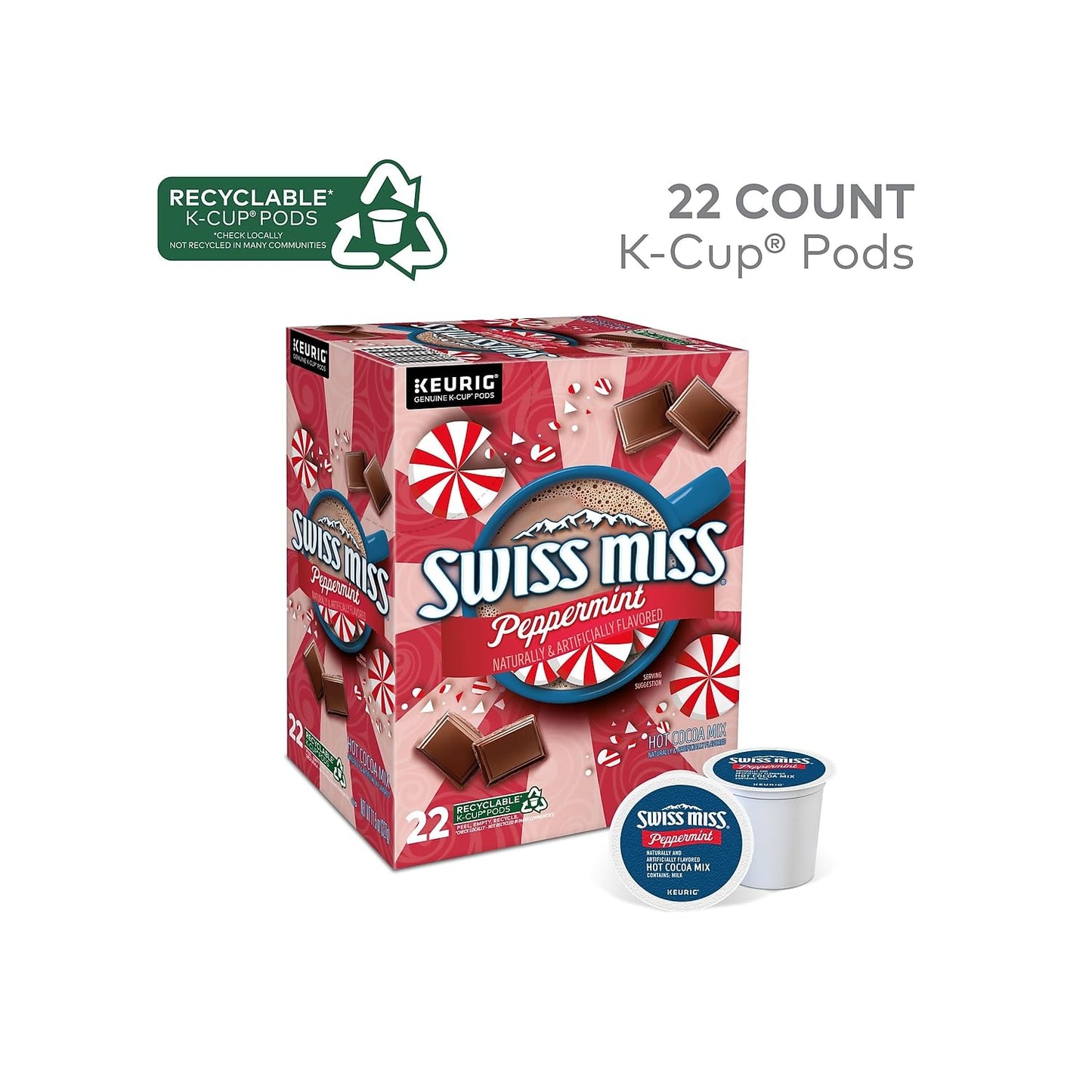 Swiss Miss Milk Chocolate Flavor Hot Cocoa Mix Canister, 76.55 oz.