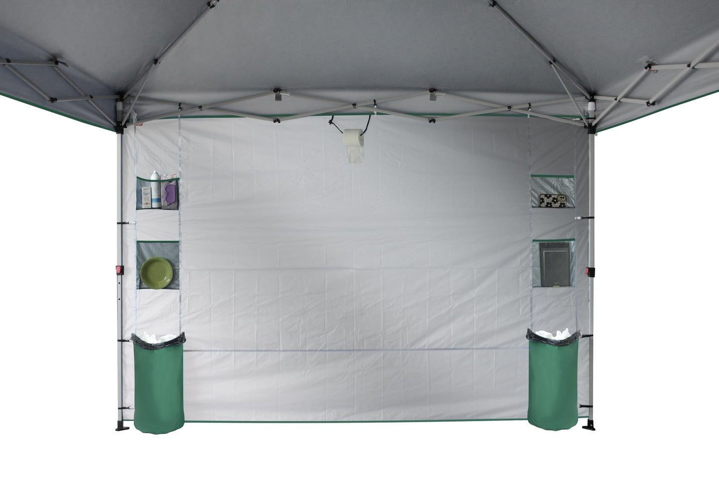 CROWN SHADES Canopy Tent 10x10 Pop Up Canopy Outdoor Shade with Pockets Sidewall, Easy Up Sun Shelter with One Person Set Up Center Lock, Portable Instant Camping Beach Canopy Tents, Forest Green