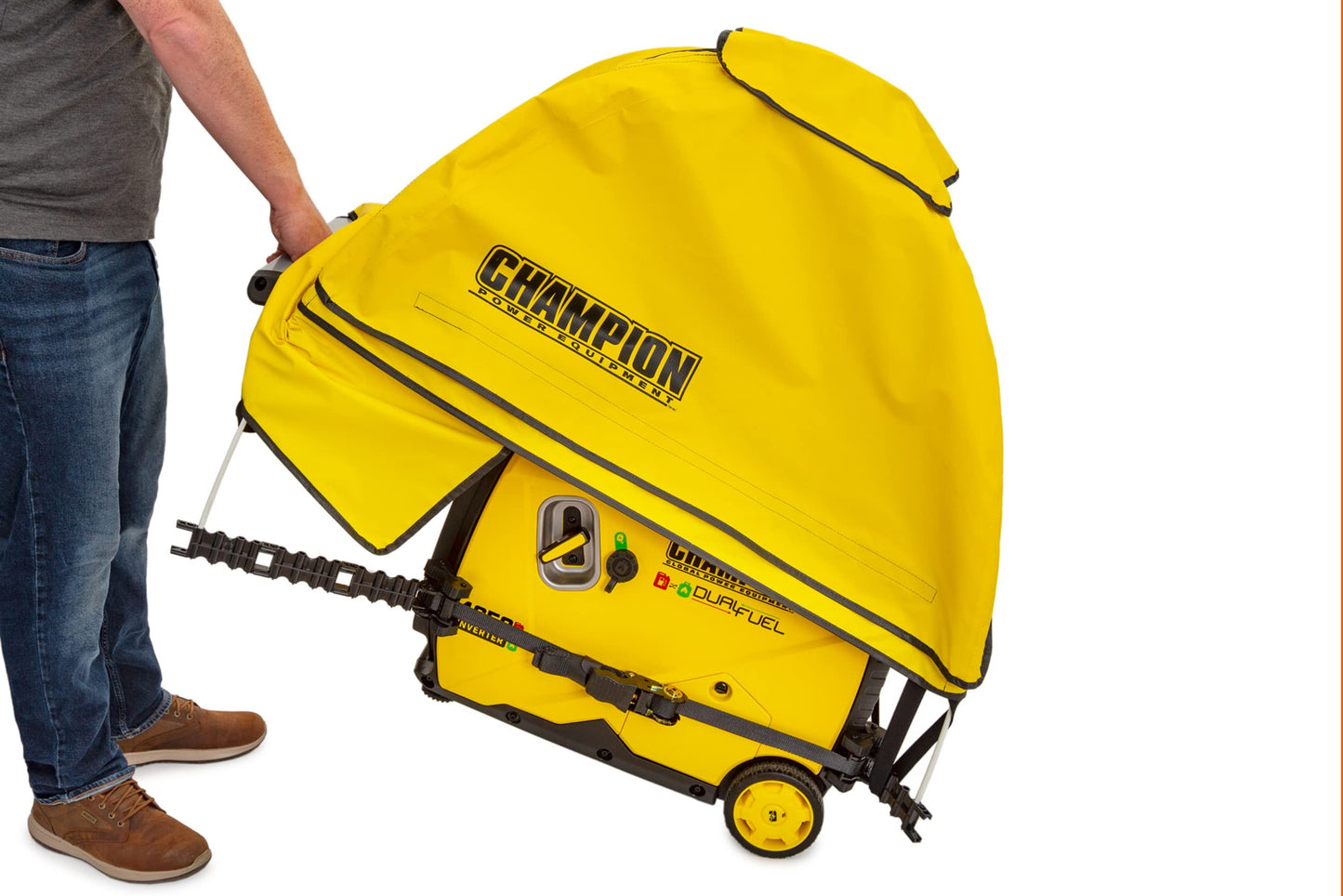 Champion Power Equipment 100376 Storm Shield Severe Weather Portable Generator Cover by GenTent for 4000 to 12,500-Starting Watt Generators
