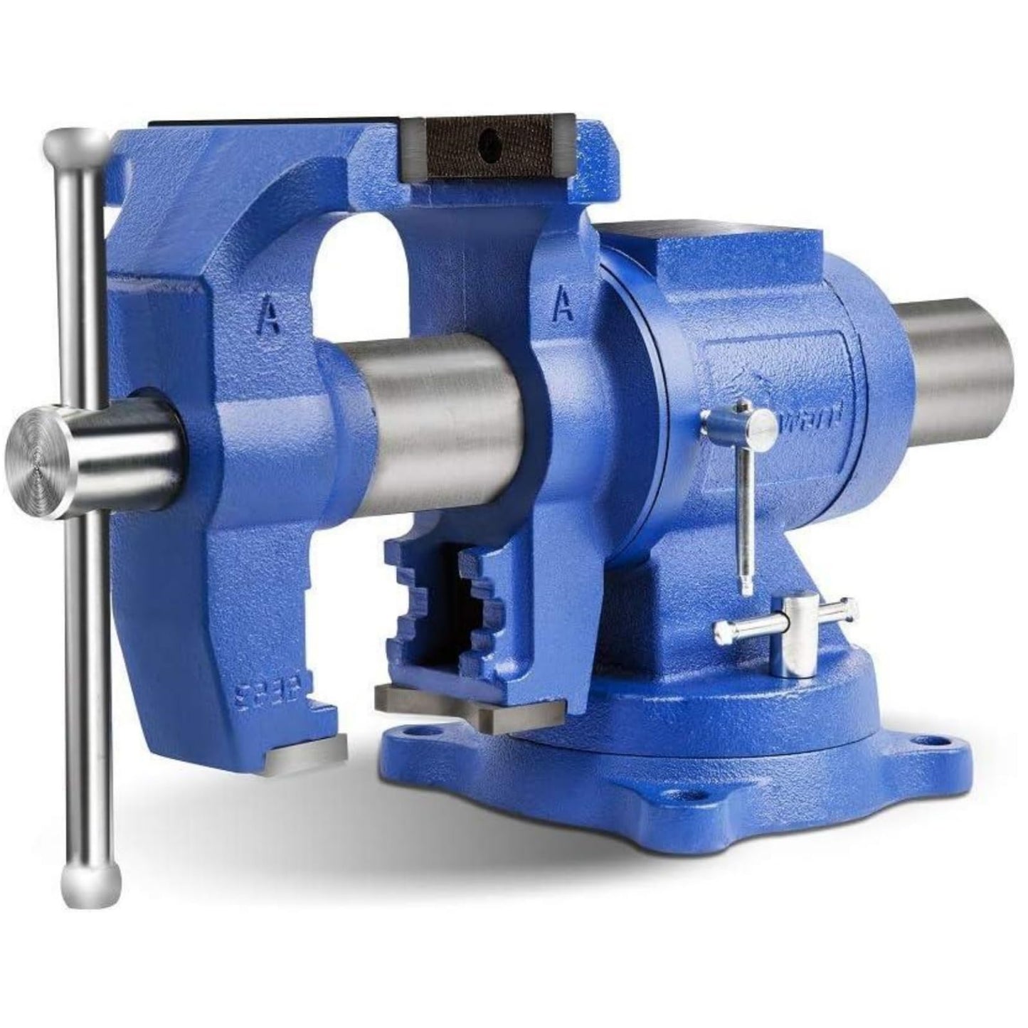 Forward DT08125A 5-Inch Heavy Duty Bench Vise 360-Degree Swivel Base and Head with Anvil (5", Ductile Iron)