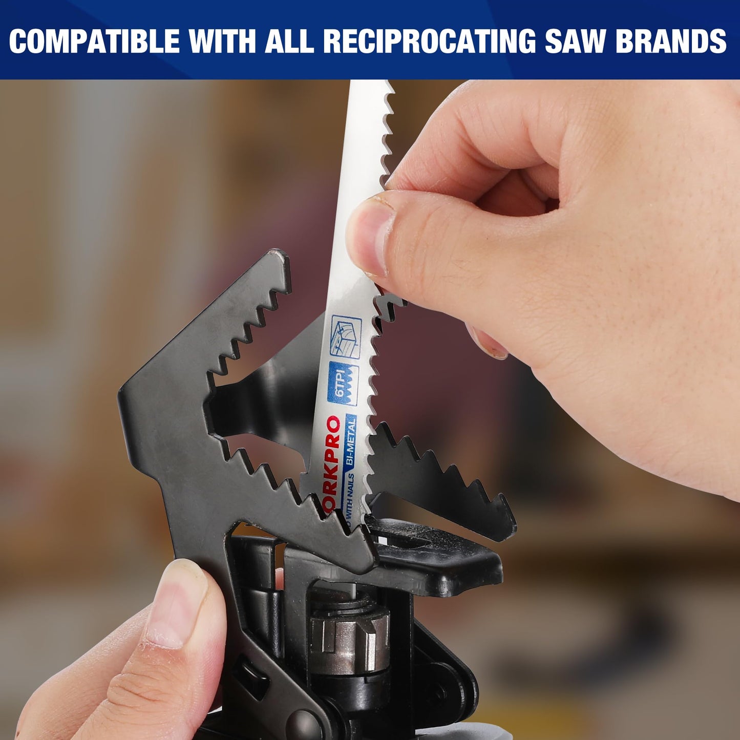 WORKPRO 32-Piece Reciprocating Saw Blade Set - Metal/Woodcutting Saw Blades, Pruner Saw Blades with Organizer Pouch