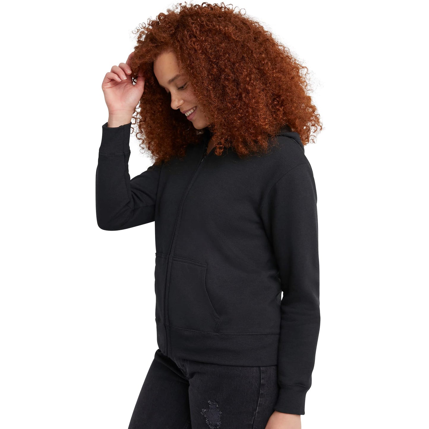 Hanes Women's Hoodie, Ecosmart Fleece Full-zip Hoodie, Zip-up Hooded Sweatshirt