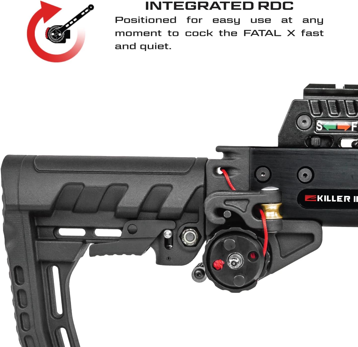 Killer Instinct Fatal-X Crossbow with RDC Crank Pro Package. The Best Narrow Limb Crossbow for Hunting!