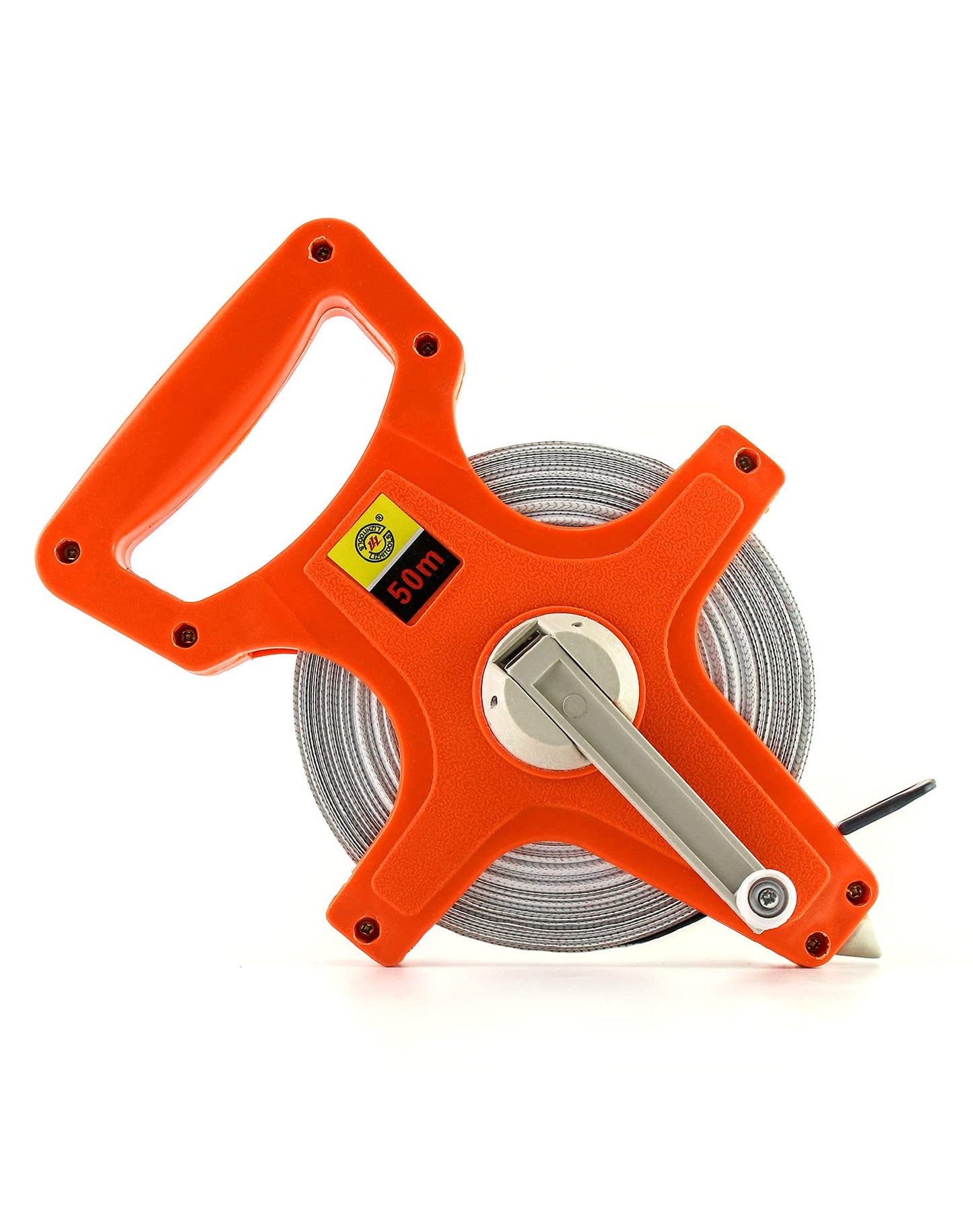 QWORK Tape Measure, 1/2" x 330' Open Reel Dual Sided Fiberglass Tape Measure for Engineer, Yard and Field, Measuring Tape