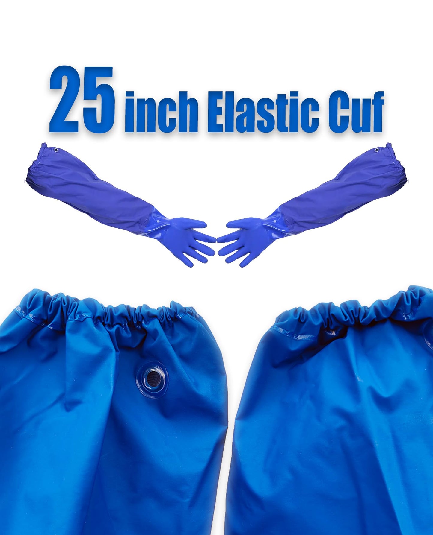 LIICHAAO Long waterproof fishing gloves,Cleaning Poison ivy gloves,Aquarium pool,Long elbow Resistant Abrasion