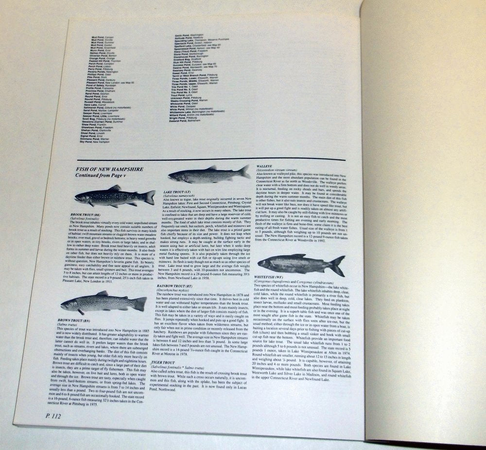 New Hampshire Fishing Maps
