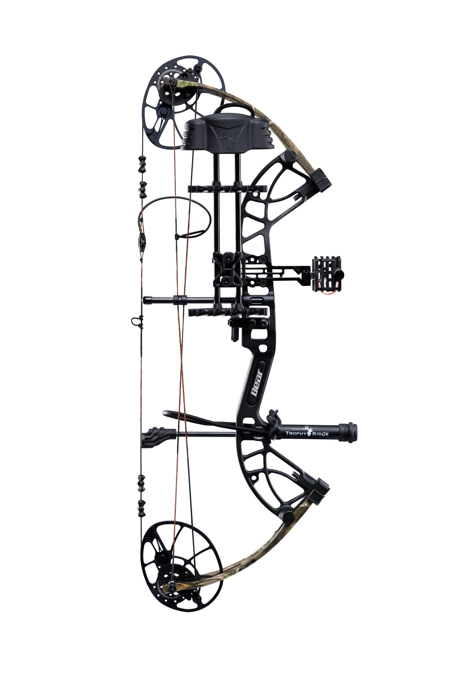Bear Cruzer G4 Ready to Hunt Compound Archery Bow, 70lb. Draw Weight, Left Hand, Black/Mossy Oak Roots