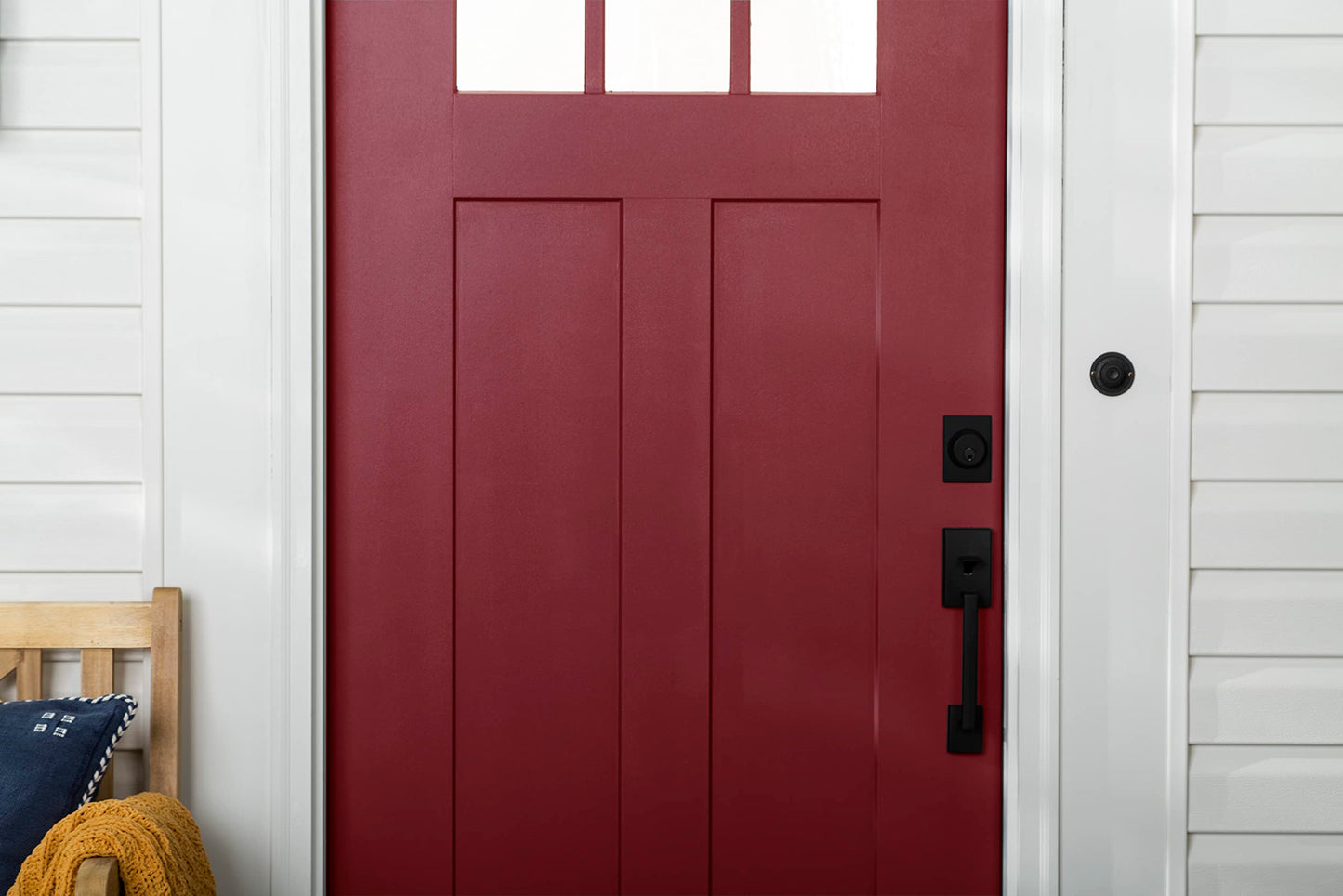 Rust-Oleum 369383 Advanced Dry Door & Trim Paint, Quart, Satin Black