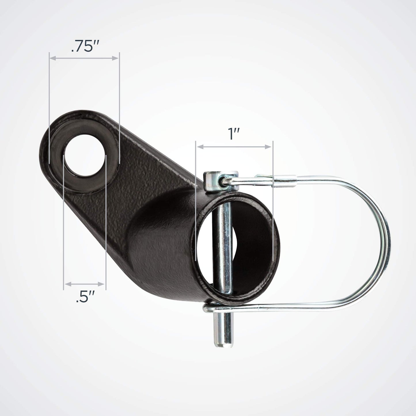 Coupler Attachments for Instep and Schwinn Bike Trailers, Angled Coupler for a Wide Range of Bicycle Sizes, Models, and Styles , Black