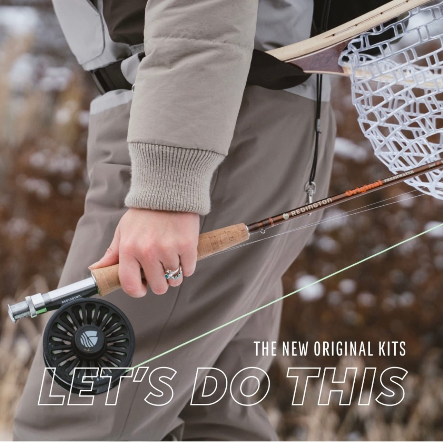 Redington Original Fly Fishing Kit, 9 Foot Rod, Crosswater Reel, Fly Line, Leader, & Carrying Case