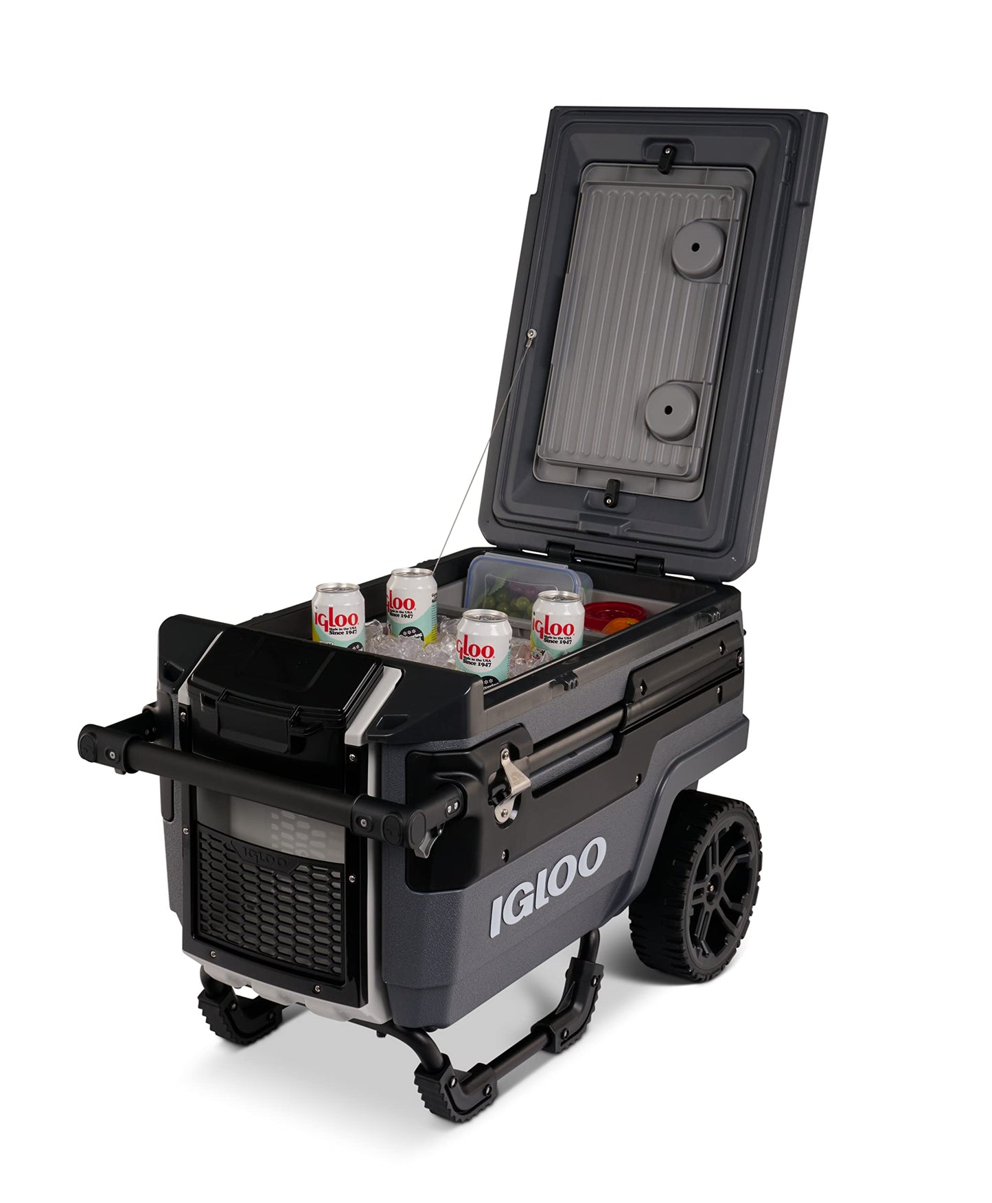 Igloo Trailmate Journey 70Qt Wheeled Cooler, Insulated Hard Shell Ice Chest