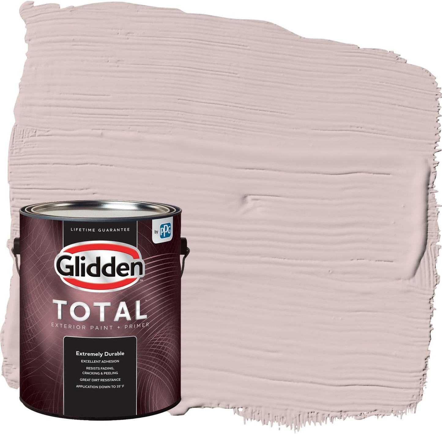 Glidden Exterior Paint + Primer: Pink/Ballet Slipper, One Coat, Semi-Gloss, 1-Gallon