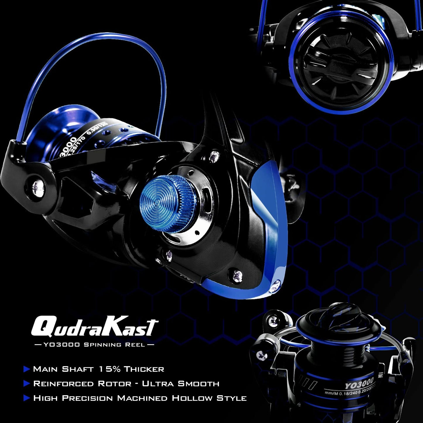 Fishing Rod and Reel Combos, Unique Design with X-Warping Painting, Carbon Fiber Telescopic Fishing Rod with Reel Combo Kit with Tackle Box, Best Gift for Fishing Beginner and Angler