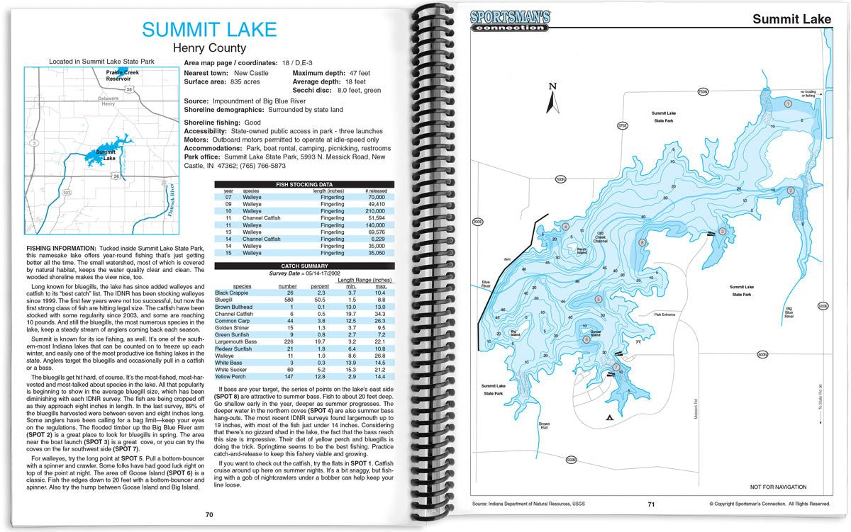 Southern Indiana Fishing Map Guide