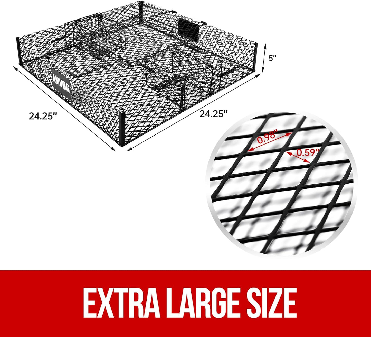 Suqirrel Cage(No Bottom Tray) - for Chipmunks and Squirrels, Metal Construction, 1 Trap