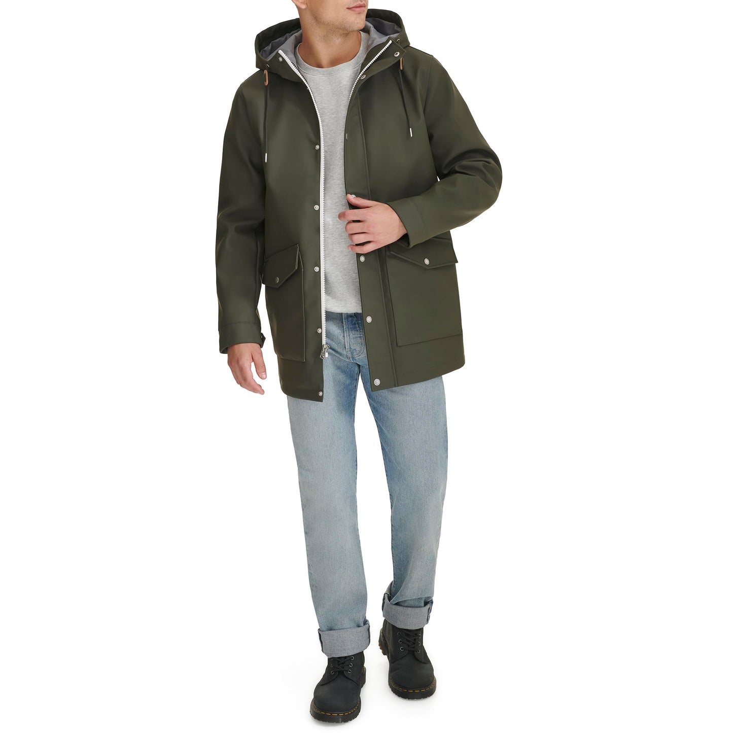 Levi's Men's Rubberized Rain Parka Jacket