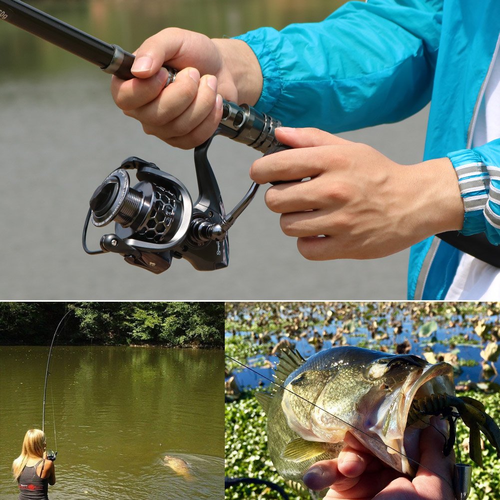 Sougayilang Telescopic Fishing Rod Reel Combos with Carbon Fiber Fishing Pole Spinning Reels and Fishing Accessories