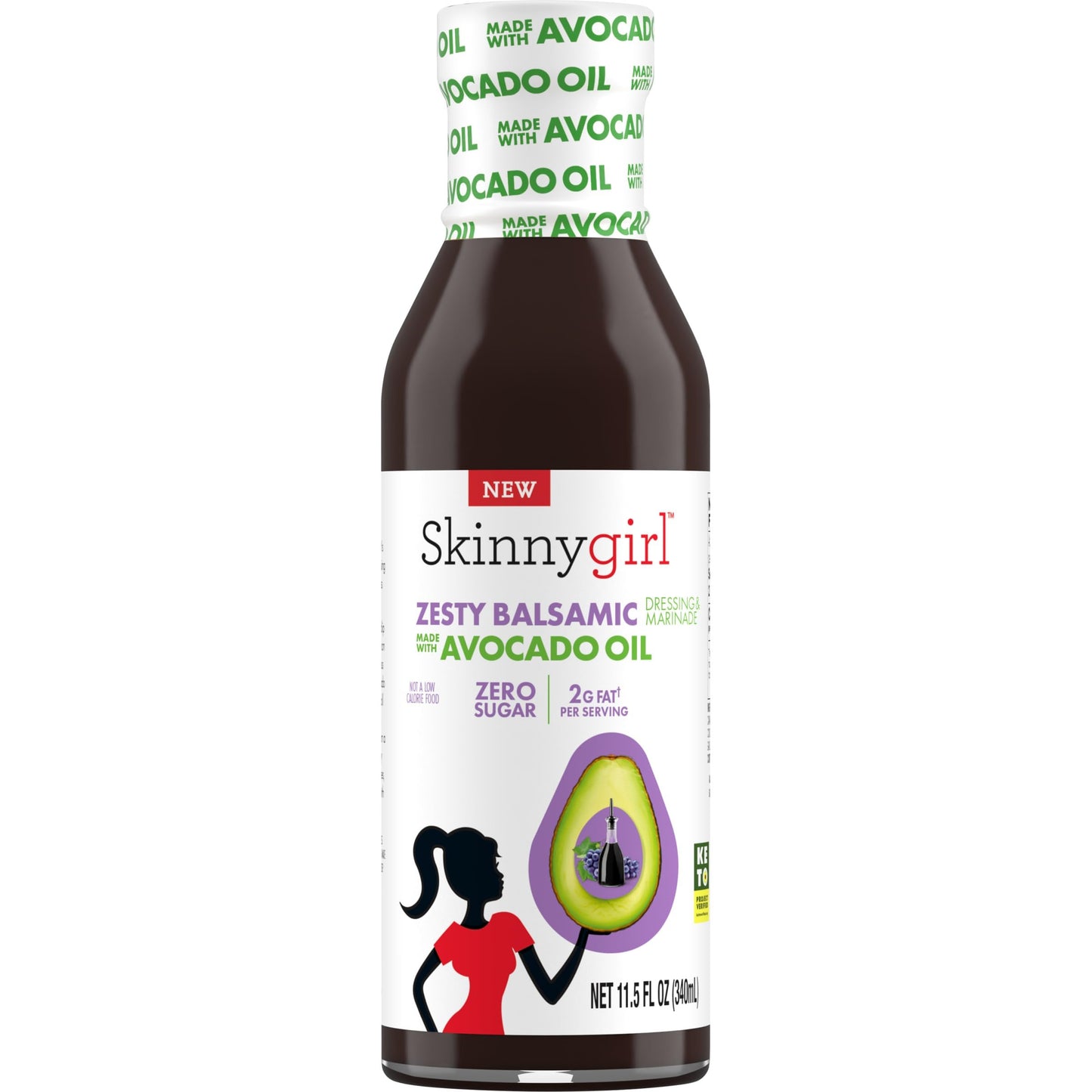Skinnygirl Fat-Free Salad Dressing, Sugar-Free Buttermilk Ranch, 8 Ounce