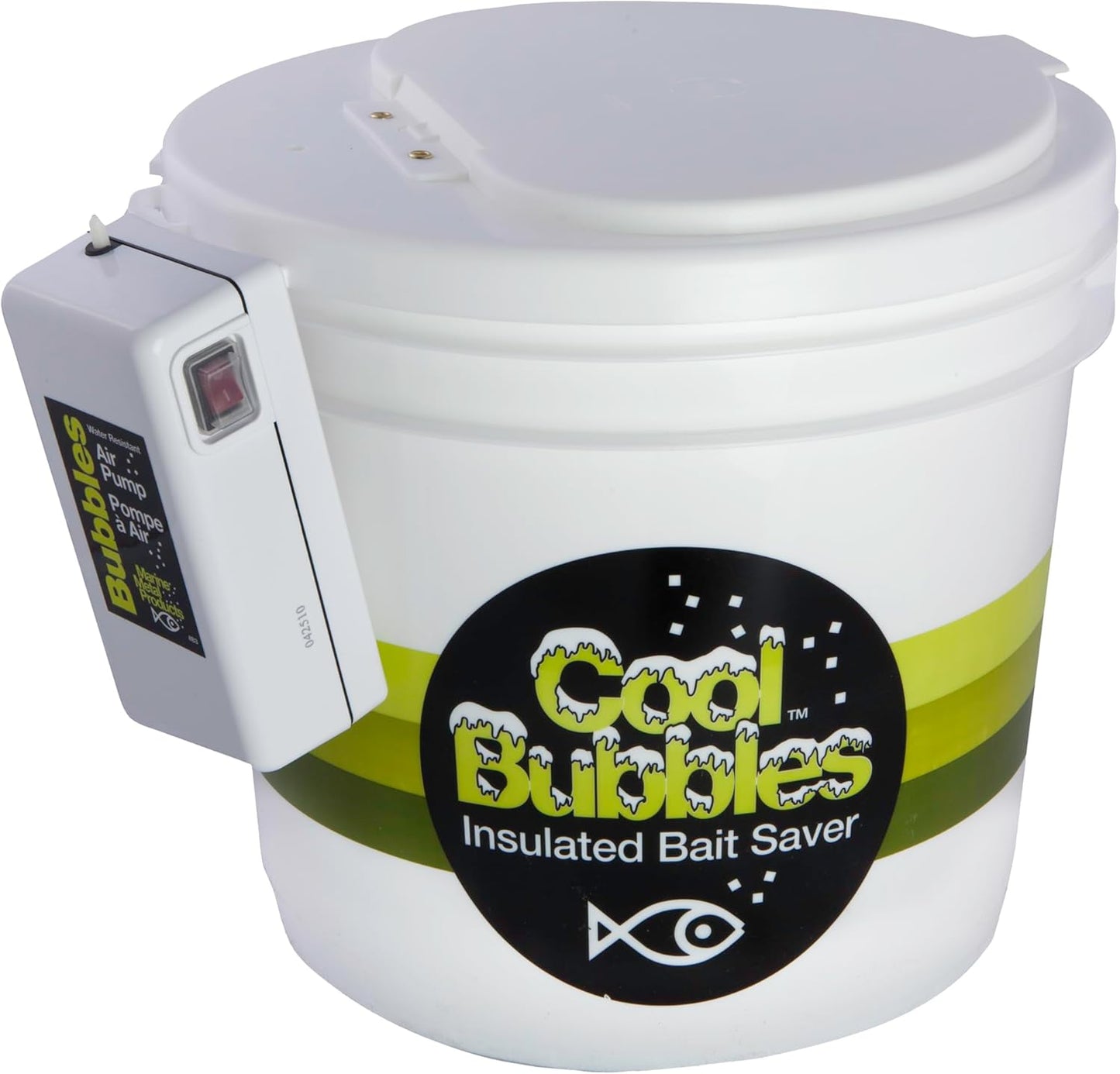 Marine Metal B-3 Bubbles Live Bait Aerator, Water Resistant Air Pump, Portable & Battery Powered