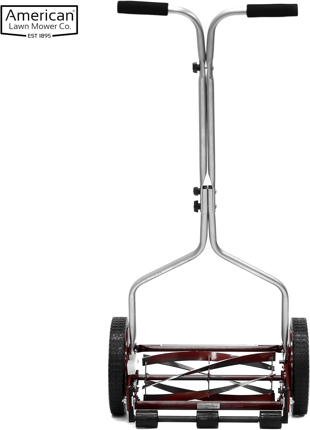 American Lawn Mower Company 1204-14 14-Inch 4-Blade Push Reel Lawn Mower, Red