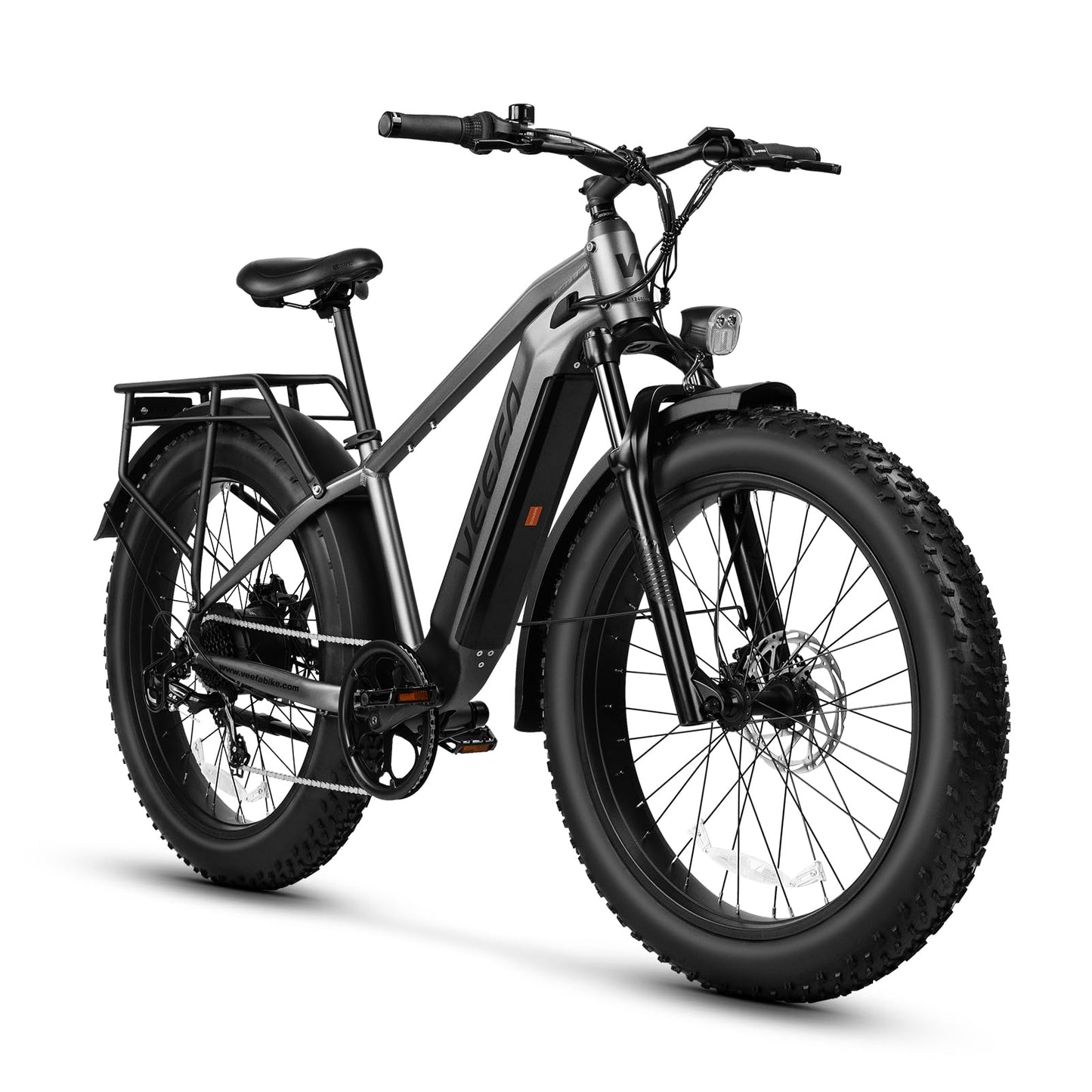 VEEFA Electric Bike 750W/Peak 1000W Motor 48V 13AH Removable Battery Electric Bicycle for Adults 26" x 4.0" Fat Tire Ebike 28MPH E Bike 7-Speed UL 2849 Certified