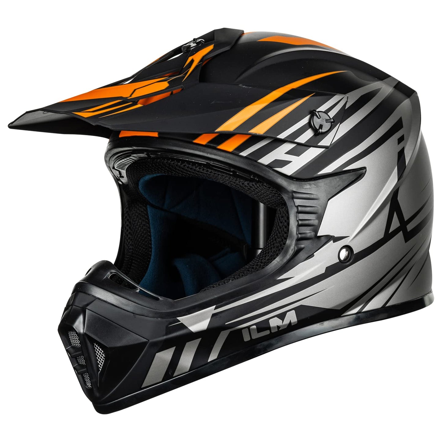 ILM Adult Dirt Bike Helmets Motocross ATV Dirtbike BMX MX Offroad Full Face Motorcycle Helmet, DOT Approved Model 128S (Matte Black, Adult-Medium)