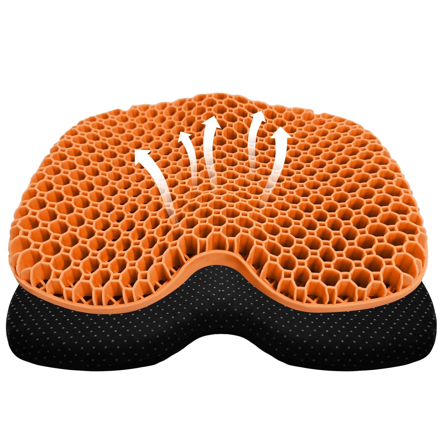 Kayak Seat Cushion, Thicken Anti Slip Waterproof Gel Kayak Seat, Portable Canoe Rowing Rubber Dinghy Pad for Stadium Sit in Kayak Inflatable Fishing Kayak Canoe Kayak Accessories
