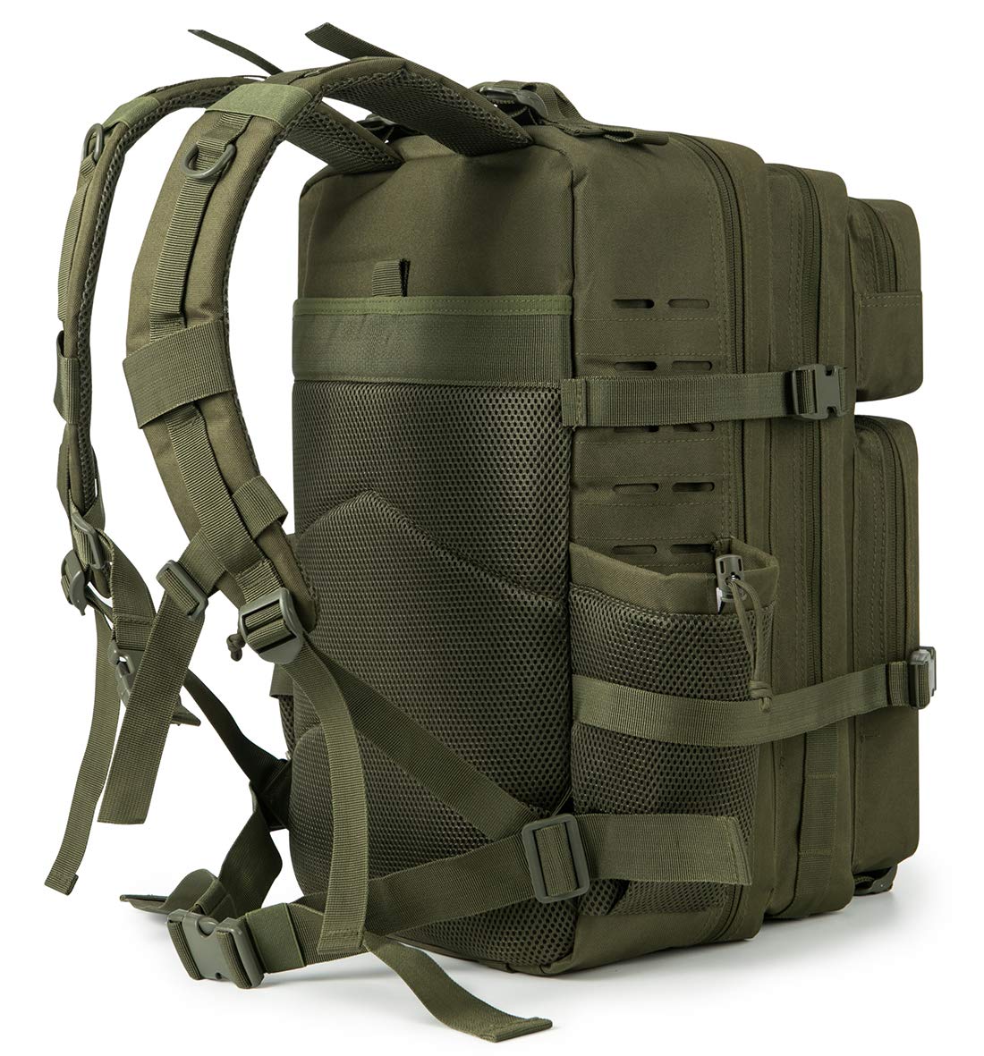 QT&QY 25L/35L/45L Military Tactical Backpack For Men Molle Daypack 3 Day Bug Out Bag Hiking Rucksack With Bottle Holder