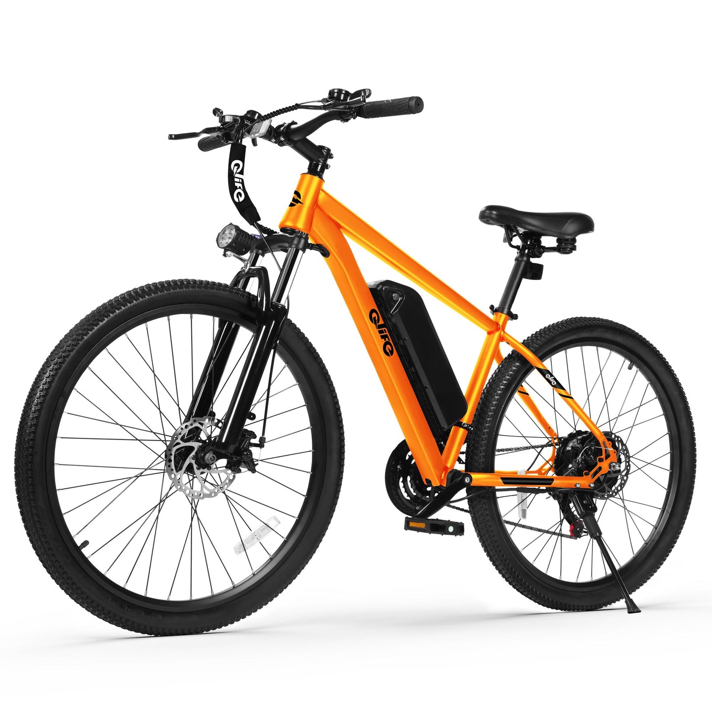 Racer Electric Bike for Adults - 21-Speed Mountain Lightweight Ebike with Peak 750W 22MPH Brushless Motor, 375Wh Removable Battery, 26X2.1 Tire Step Over E-MTB, Up to 40 Miles