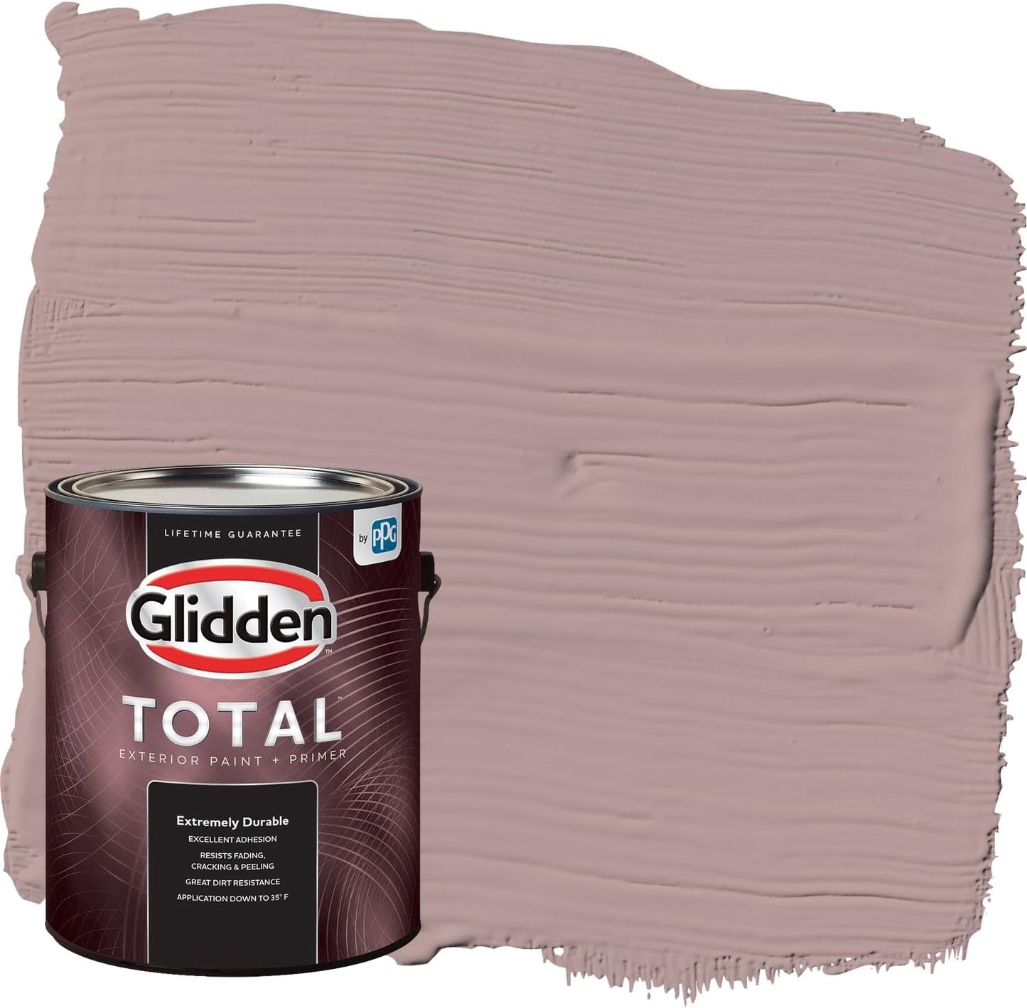 Glidden Exterior Paint + Primer: Pink/Ballet Slipper, One Coat, Semi-Gloss, 1-Gallon
