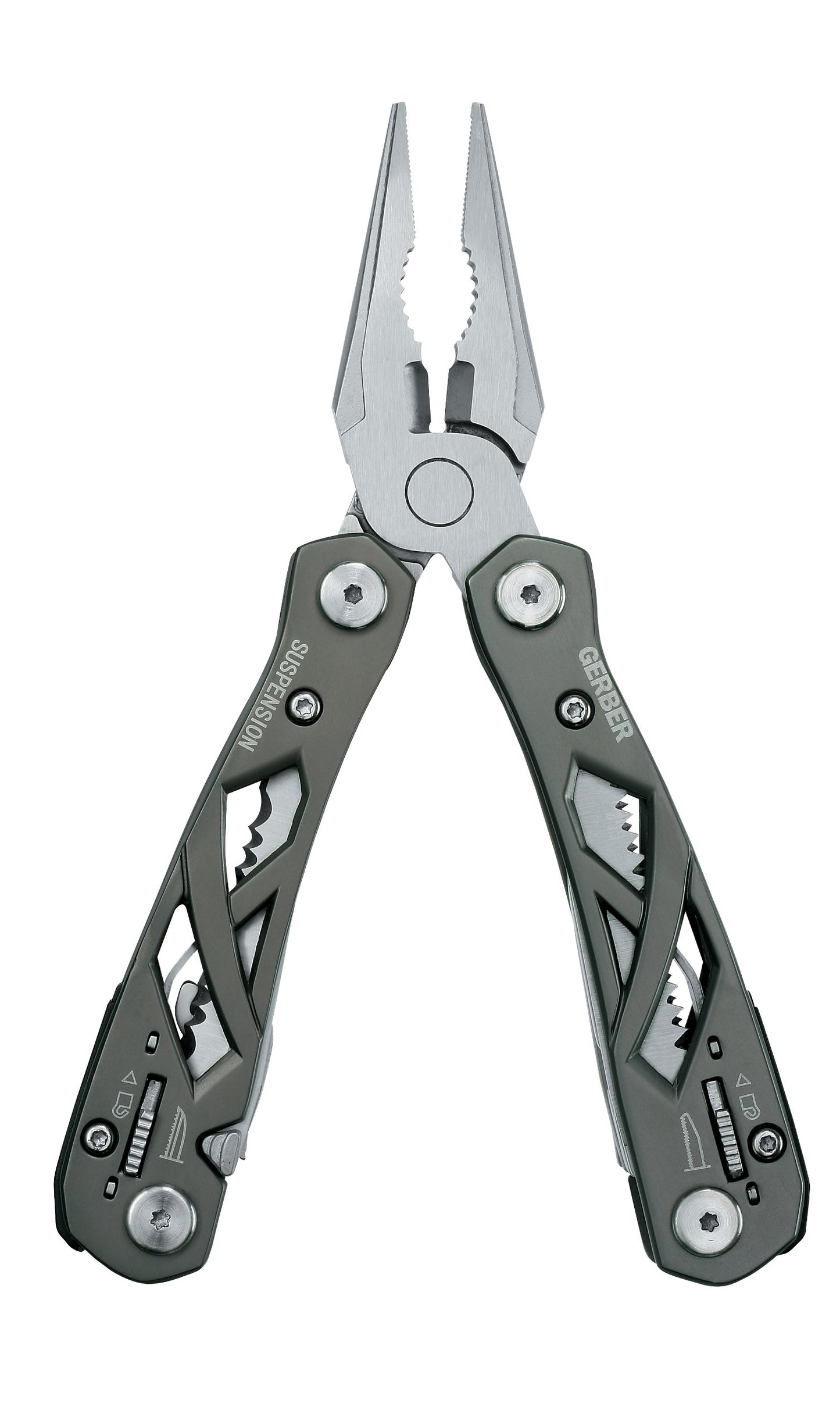Gerber Gear Suspension-NXT 15-in-1 EDC Multi tool with Pocket Knife, Needle Nose Pliers and Wire Stripper Tools, Gifts for Men, Survival and Camping Gear, Stainless Steel