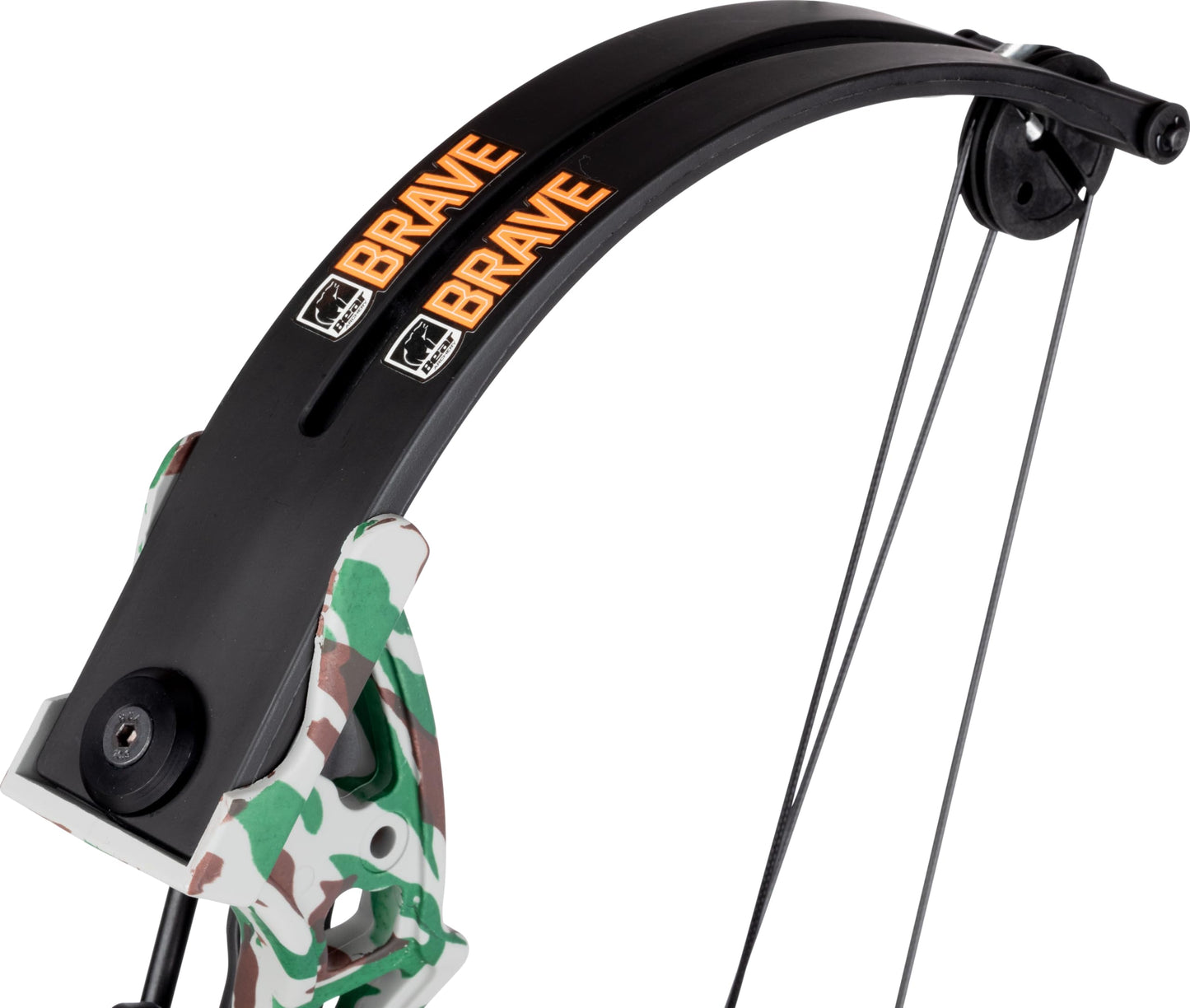 Bear Archery Brave Bow Set for Youth, Recommended Ages 8-12, Right Handed, Continuous Draw Weight Up to 25 lb., Continuous Draw Length Up to 19.5-inches