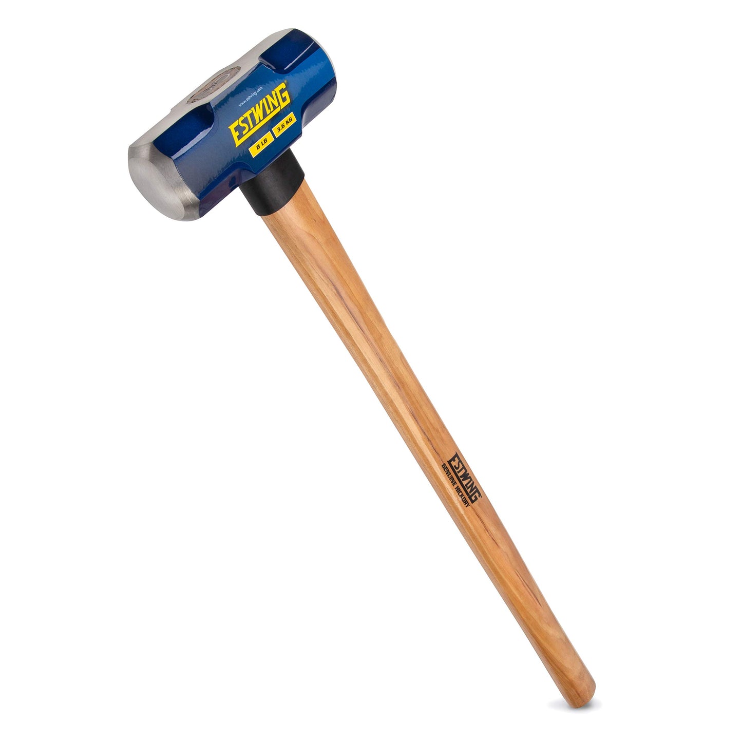 Estwing 16-Pound Hard Face Sledge Hammer for Demolition/Stake Driving, 50-55 HRC, 36-Inch Fiberglass Handle, Overstrike Protection, Textured Grip